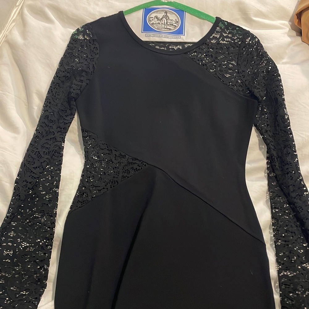 BCBGMAX lace cut out mini dress